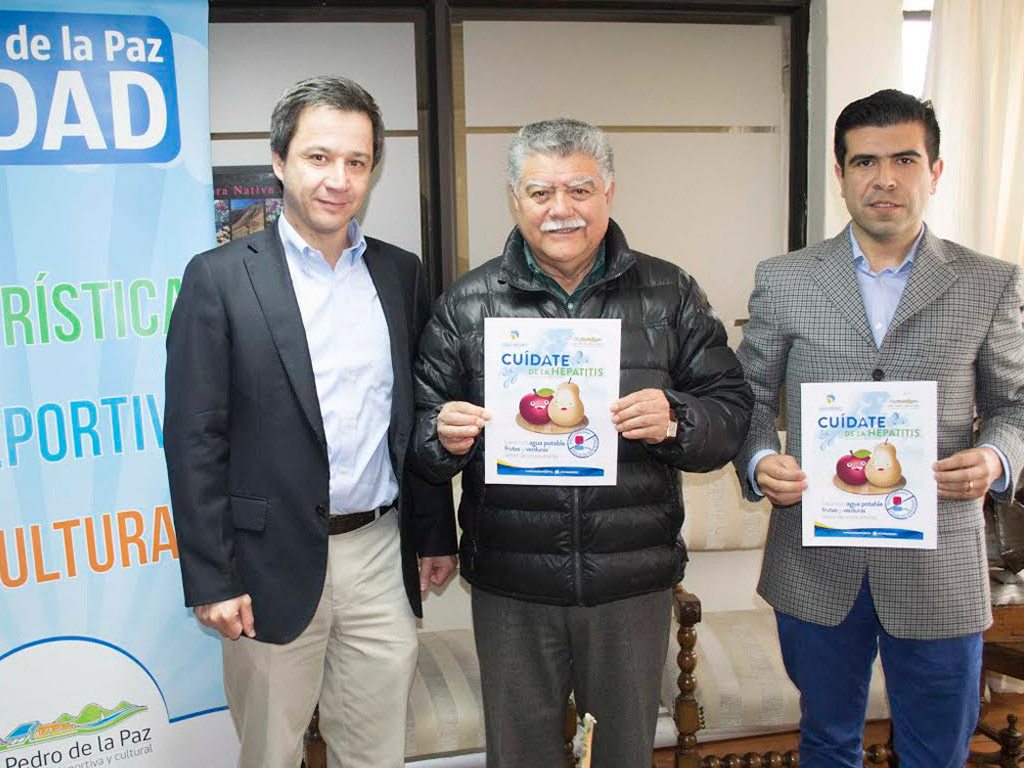 Municipalidad y Aguas San Pedro se unen para lanzar campaña en contra de la hepatitis