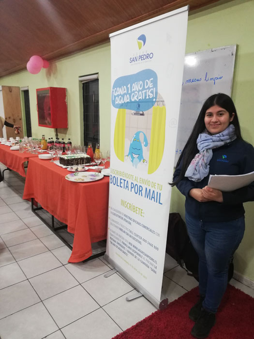 Difusión de "Campaña Un Año de Agua Gratis" en Portal San Pedro
