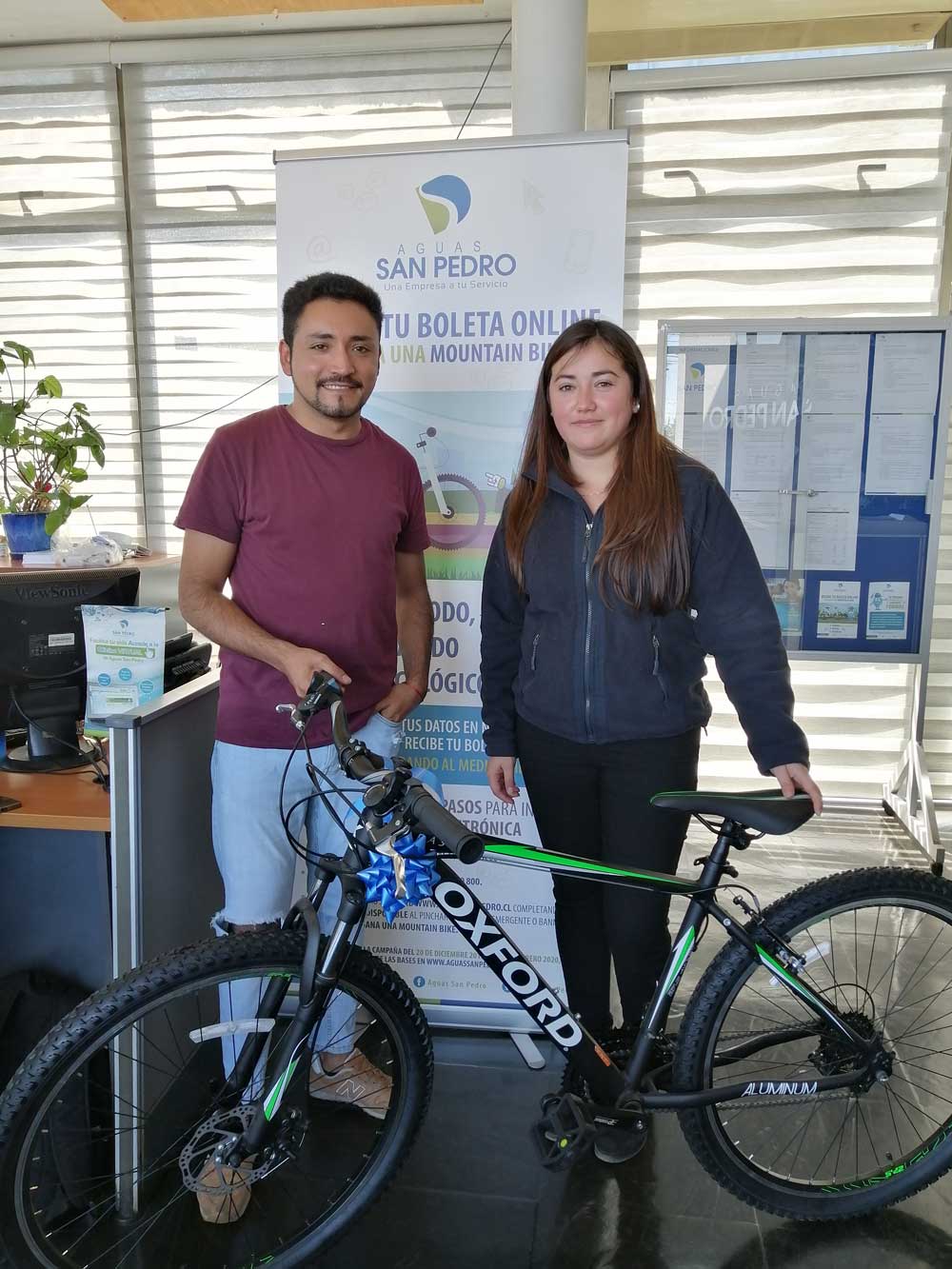 Dorian Garri Sagredo es el segundo Ganador de la campaña “GANA 1 MOUNTAIN BIKE SUSCRIBIENDOTE AL ENVÍO DE BOLETA VÍA MAIL”  